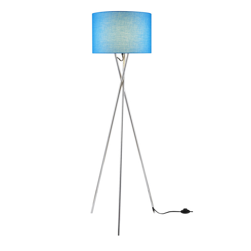 Lampe trépied 63 po Amice, Bleu