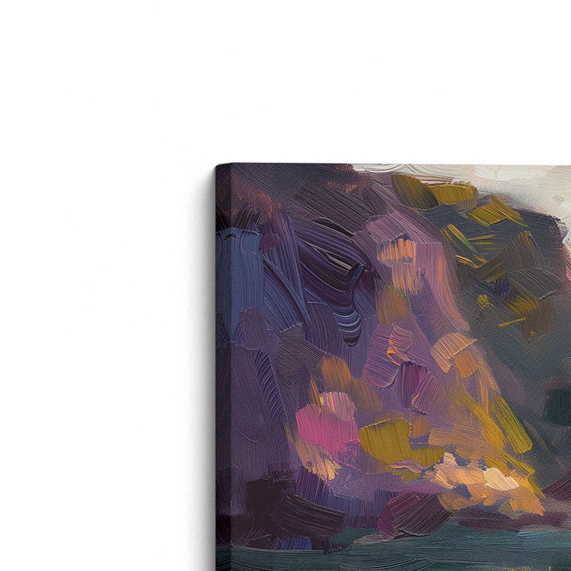 Ensemble de 2 pièces Nocturne Sunset sur toile par Azure Artisanal Studio, Toile tendue, H 12 po x l 24 po x P 1,25 po