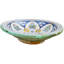 Assiette décorative en céramique de style bohémien mauresque en orange / bleu / bleu sarcelle