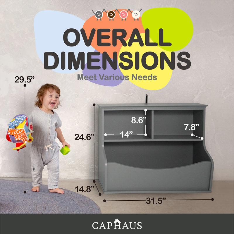 Organisateur de rangement de jouets pour enfants, casier de rangement ouvert, armoire de rangement multifonctionnelle pour livres et jouets