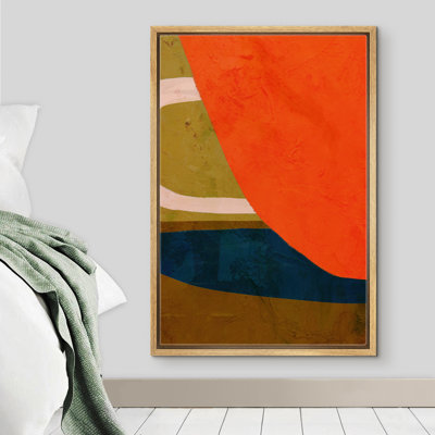 Signe, reproduction d'art sur toile encadrée, vue de dessous, tasse à café rouge, boissons, illustrations américaines, art moderne, chic, gros plan, coloré, pour salon, chambre à coucher, bureau