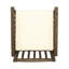 Chaise de patio en acacia avec coussin-1686908380