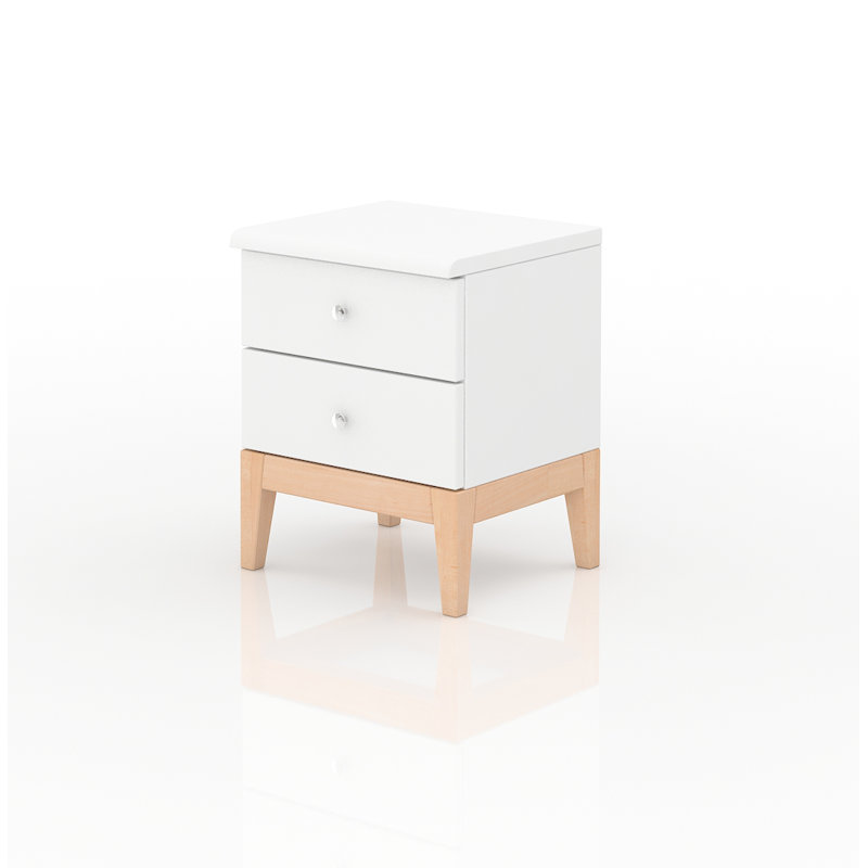 Alyssa 40cm W Solid Wood Bedside Table