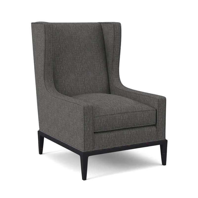 Fauteuil à oreilles 28 po Claxton, Ébène vintage, Ébène Margaret