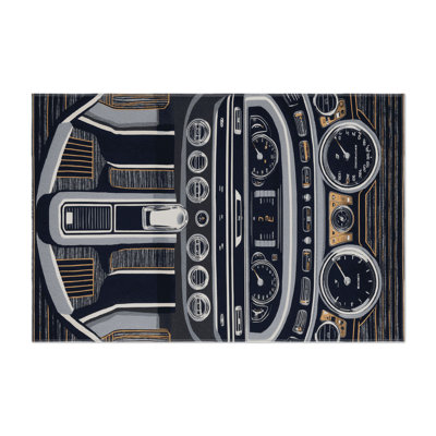 Tapis intérieur et extérieur gris Transport