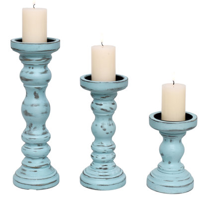 Ensemble de 3 chandeliers en bois pour chandelier Farmhouse