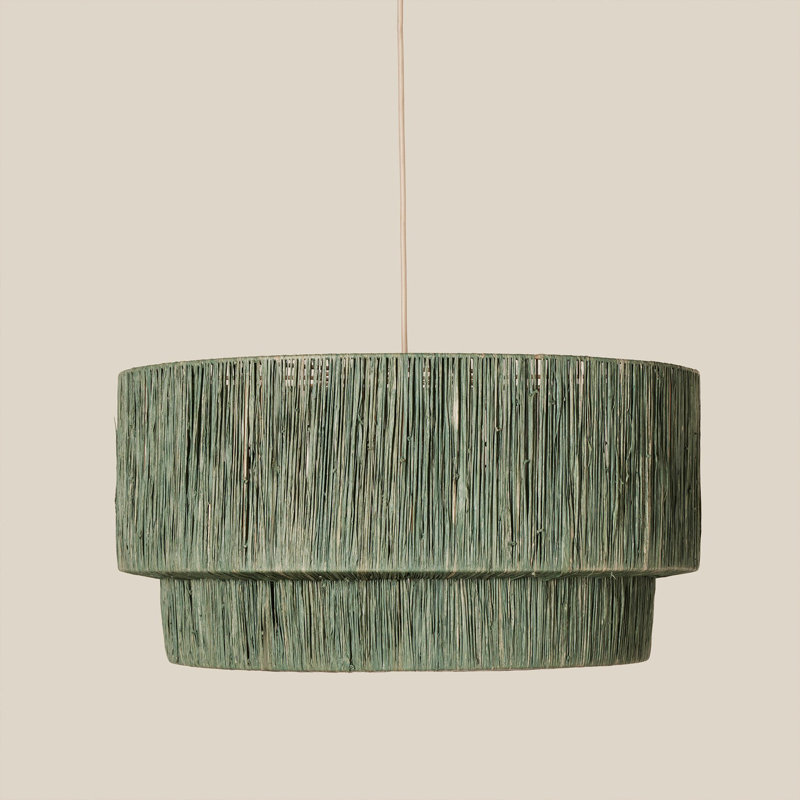 Cocktail Two-Tier Grass Pendant in Green