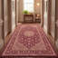 Tapis Halloway traditionnel à médaillon, style persan, bordeaux, cuivre, vert, crème, rose, lavable à la machine, antidérapant, à poils courts, pour l'intérieur et l'extérieur, adapté aux animaux domestiques, idéal pour le salon, la chambre, la salle à manger, l'entrée, le couloir ou le bureau.-1128129123