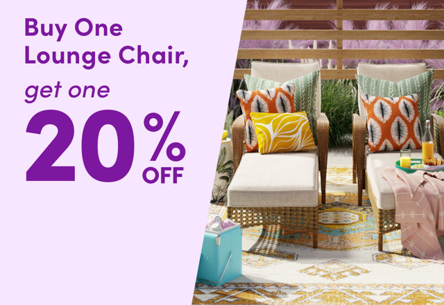 Buy One Lounge Chair, Get One 20%