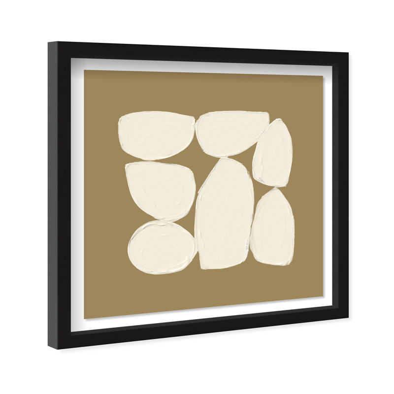Ivory Shells Print by Oliver Gal, 21.5" H x 21.5" W, Black Shadowbox