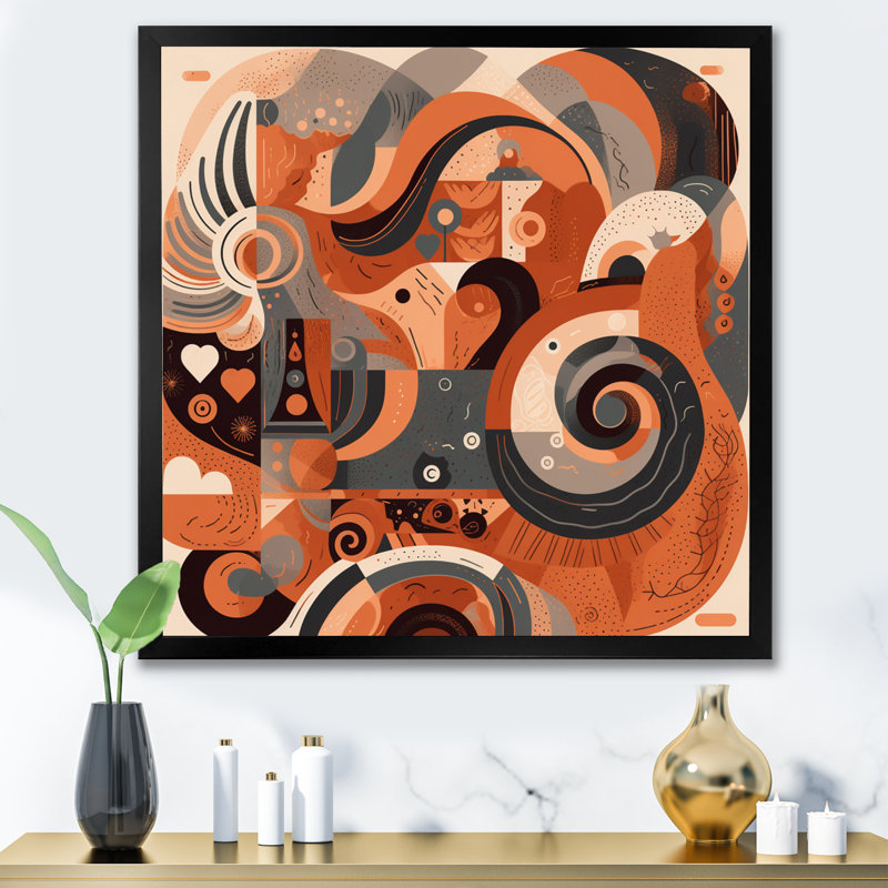 «Evolving Abstractions IV», reproduction sur toile, Cadre photo noir, H 16 po x l 16 po x P 1 po