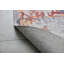 Tapis gris et rouille à motif abstrait lavable à la machine-233971232