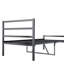 Metal Bed Frame With Headboard, Industrial Platform Design