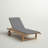 Brighton Reclining Teak Chaise Lounge with Table-29253805