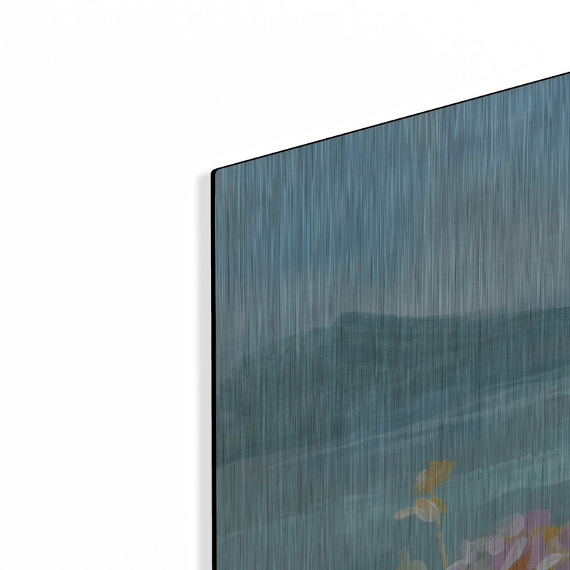 Art mural en métal Winston Porter «Beach Hydrangeas» par Danhui Nai, H 36 po x l 36 po