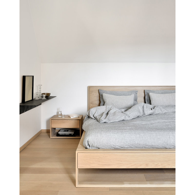 Nordic 1 - Drawer Solid Wood Nightstand