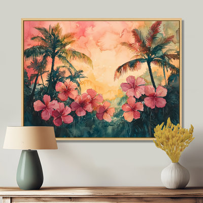 Chui Hibiscus Flowers In Tropical Harmony II - Hibiscus Wall Art