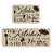 Beige 2 Pcs Typography Print Kitchen Mats Kitchen Passage