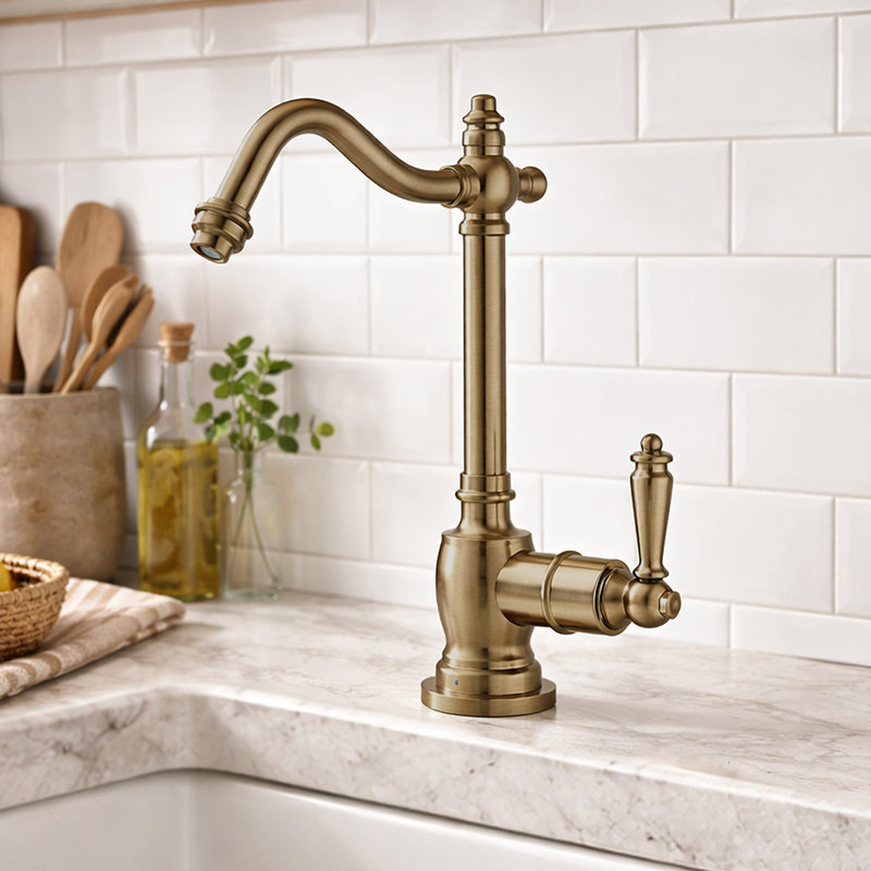 Robinet d'eau froide avec bec traditionnel Whitehaus, Laiton