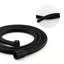 Pomme de douche en laiton noir mat avec douchette - 6 modes de jet, 1,8 gal / min, fixation murale, eau réglable, tuyau de 59 po, pluie, massage sous la pluie, options de modes de brouillard, laiton, eau stable