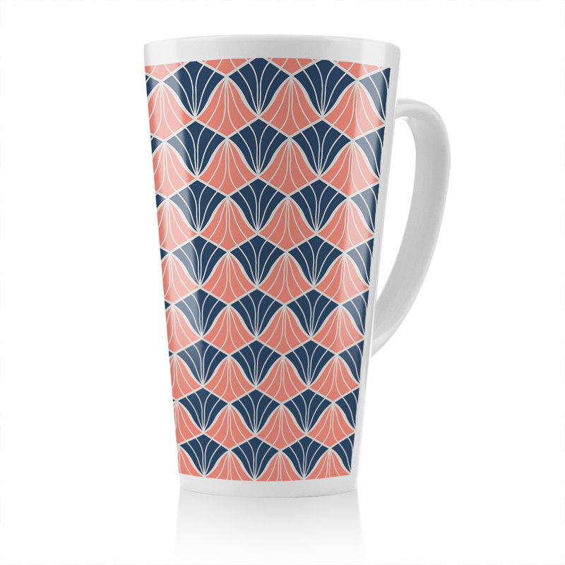 Geometric Shells Latte Mug