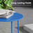 Round Patio Table with Steel Table Legs-870083134