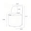 Chaise d'appoint rembourrée en similicuir moderne-1393407433