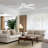 Avagail 54-inch 4-Blades Indoor Ceiling Fan with Remote-323263488-297441190-279262521