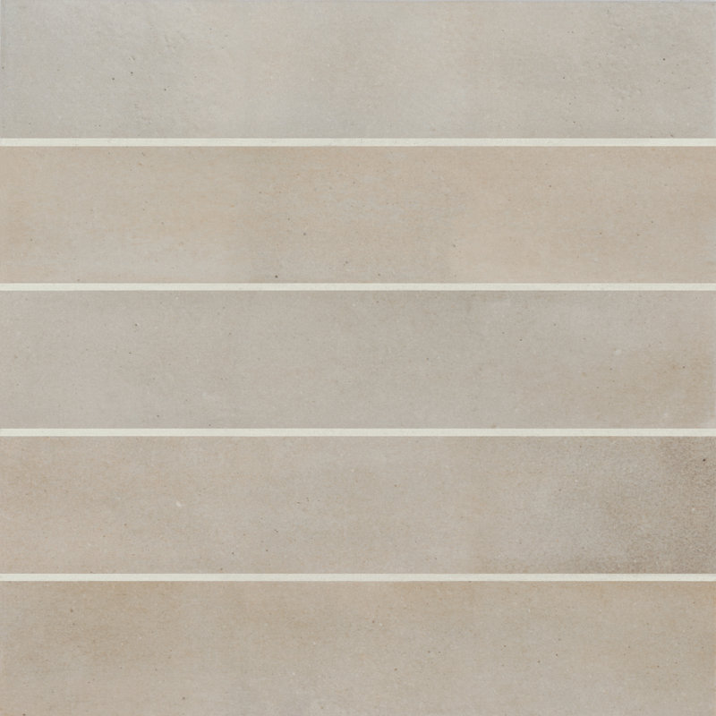 Celine 2.5" x 12" Porcelain Mosaic Wall & Floor Tile, Taupe