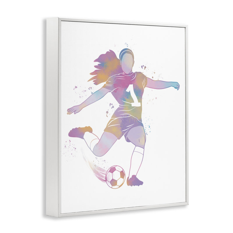 «Woman Athlète Pastel Soccer», estampe numérique, conception de Marcus Prime, H 30 po x l 24 po