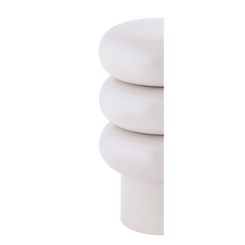 Tabouret en fer blanc rétro