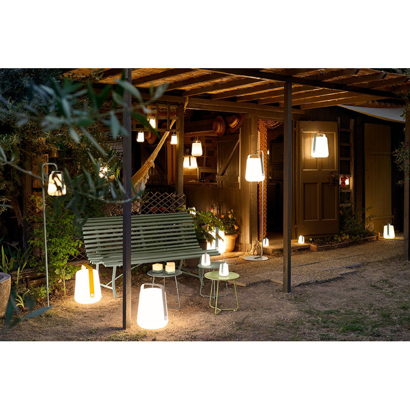 Balad LED Outdoor Wall Lantern, 10" H x 7.5" W x 7.5" D, Honey