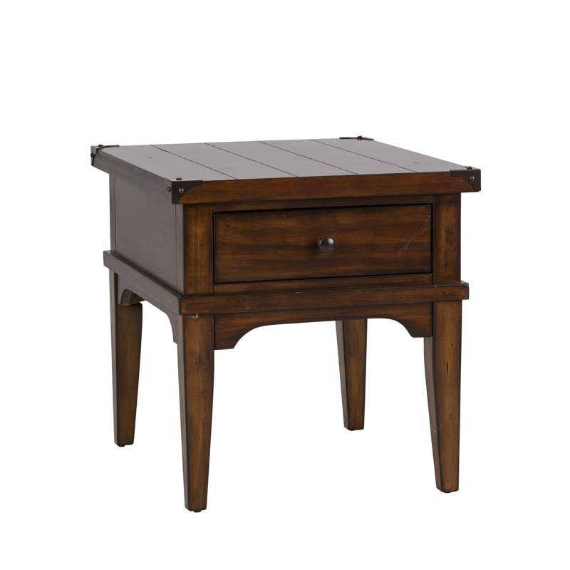 Table de bout Hornbeck, Brun foncé