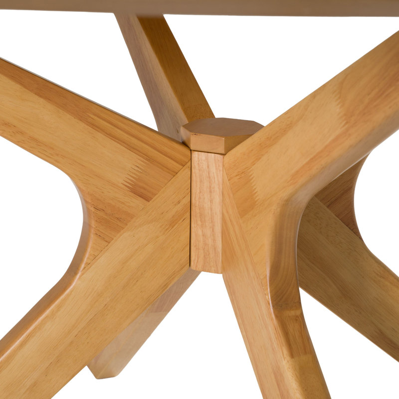 Table de salle à manger Nestor, H 30 po x L 59 po x l 59 po, Chêne naturel