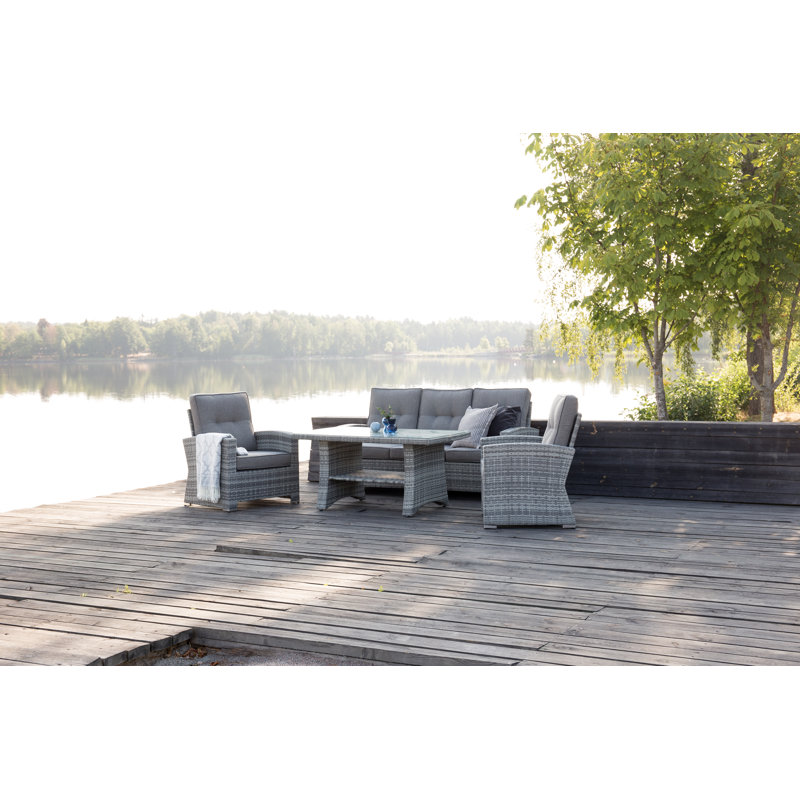 Mabton 5 Seater Rattan Sofa Set
