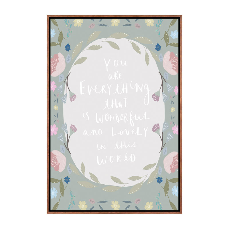 Décoration murale Border, H 40 po x l 26 po x P 1,5 po, Toile classique avec cadre brun