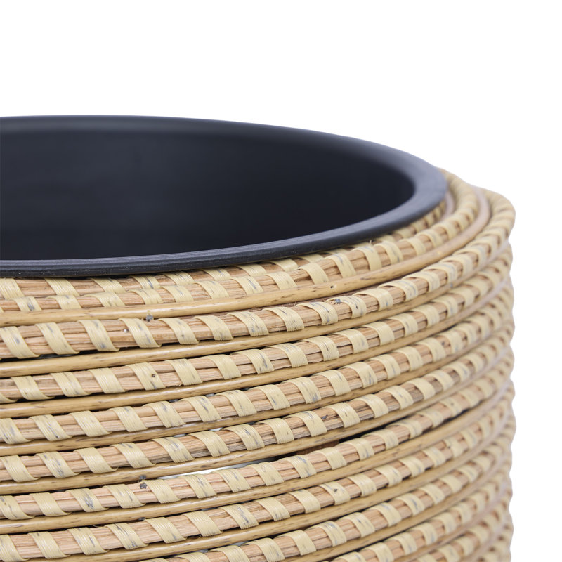 Poly Rattan Planter With PP Insert - Set Of 2