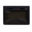 Electric Fireplace Insert 23" 1400W 120V ,Equipped With Remote Control, Ultra Thin Heater With Log Set & Realistic Flame - BLACK