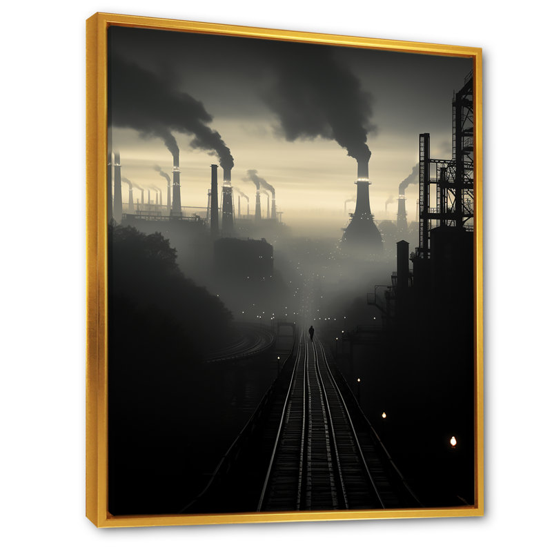 Impression sur toile, impression sur toile, Cadre flottant doré, H 32 po x l 24 po x P 1 po