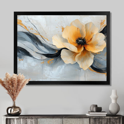 Abstrait moderne pivoine moderne flux III - Abstrait art moderne pivoine moderne