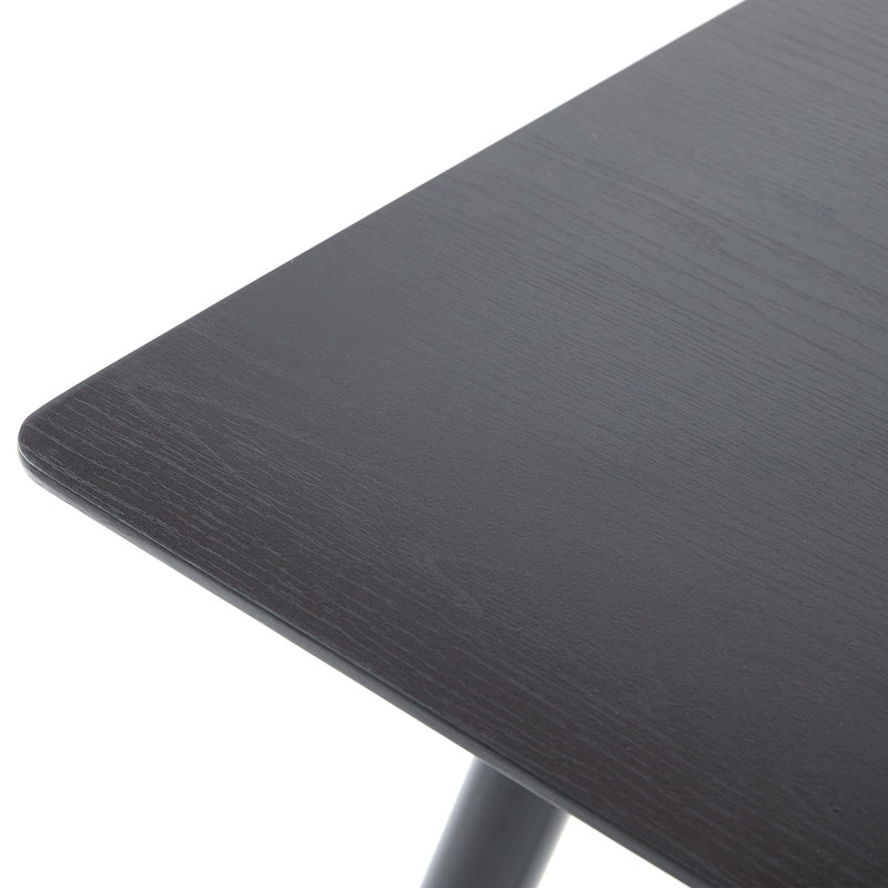 Vonda 47" Modern Rectangle Dining Table With MDF Top & Metal Frame