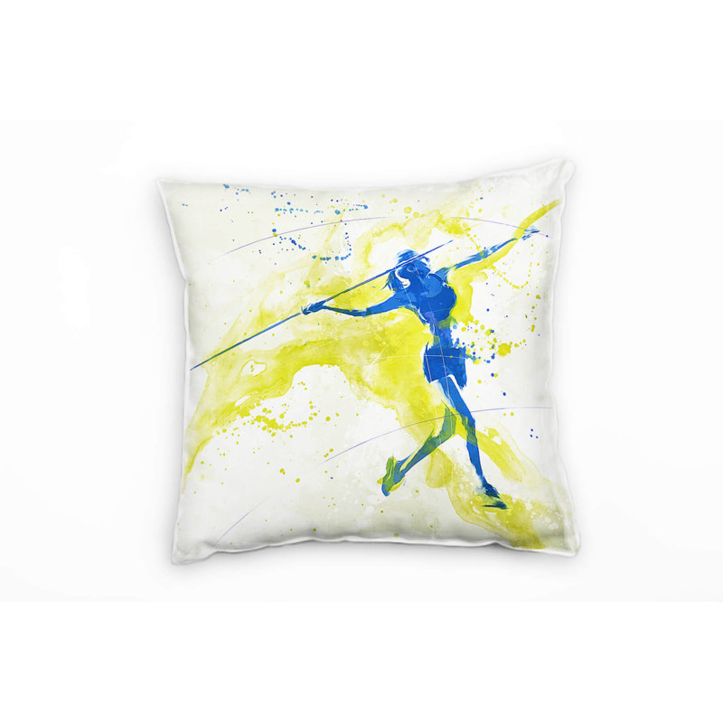 Speerweitwurf Square Cushion