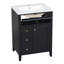 Meuble-lavabo autoportant de 24 po avec lavabo en céramique-117090530