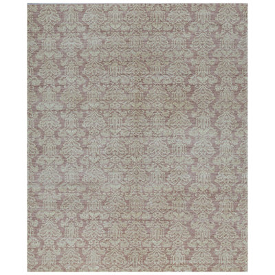 Wool Oriental Area Rug in Gray