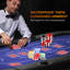 Table de poker 72 "pliable ovale 72 pouces pour 8 joueurs, table de poker Texas Holdem