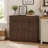 Farmhouse Double Tilt Out Trash Cabinet for 20 Gallon Trash Cans, Free Standing Recycling Cabinet with Hideaway Drawer, Barn Door Style Laundry Sorter Cabinet, Tilt Out Trash Cabinet for Kitchen-135996350
