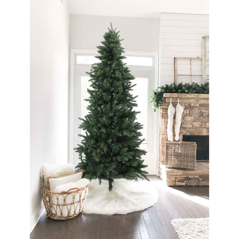 7' H Lighted Artificial Fir Christmas Tree
