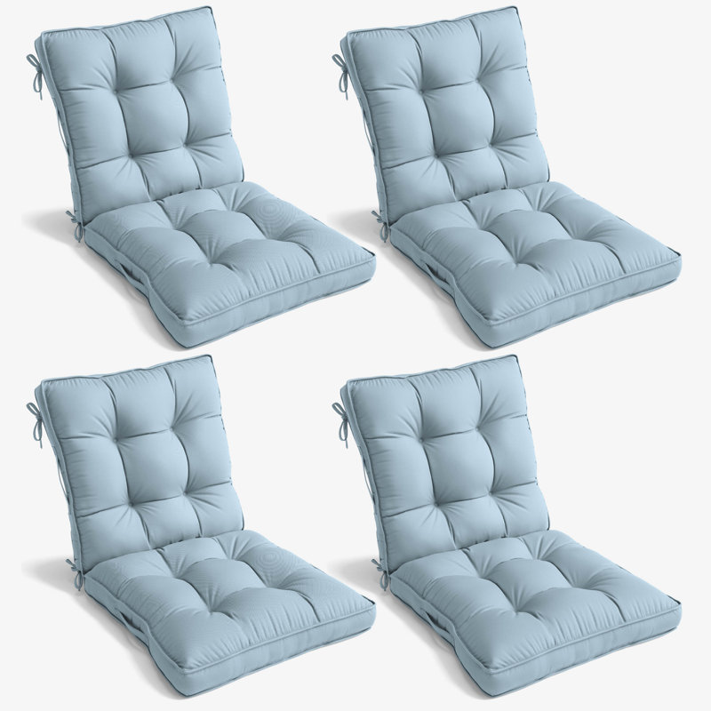 Outdoor/Indoor Seat / Back Cushion, Sky Blue, 21” W x 21“ D 
