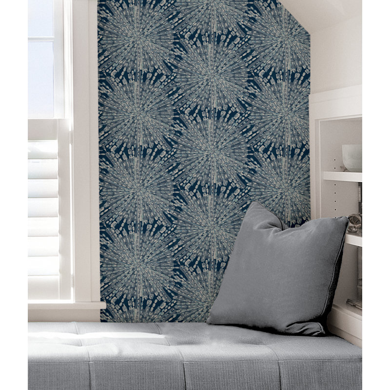 Papier peint adhésif soleil bleu marine, Bleu foncé