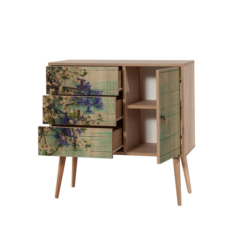 Commode combinée 4 tiroirs Borum